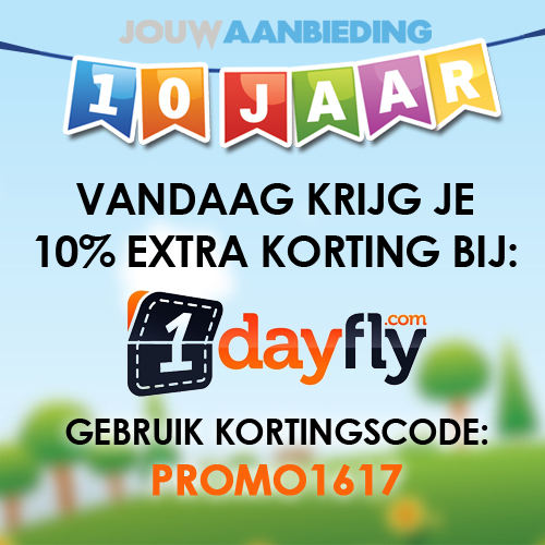 Korting bij 1DayFly.com