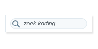 Zoek korting