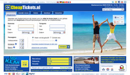 Cheaptickets.nl screenshot