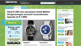 Groupon.nl screenshot