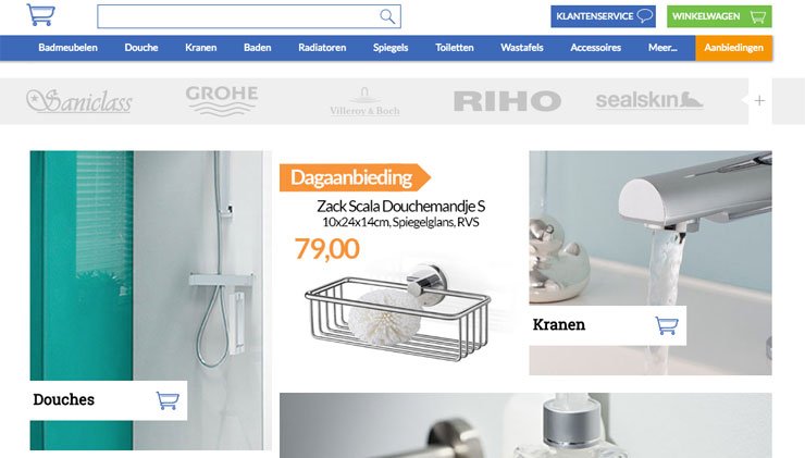 Sanitairwinkel.nl screenshot