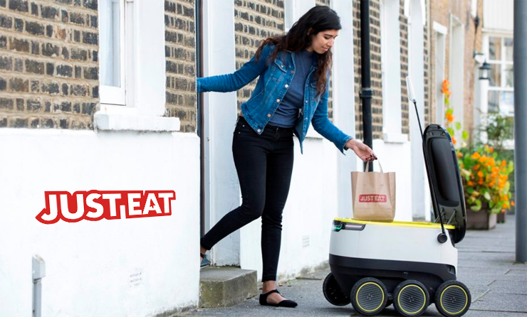Robots bezorgen bestellingen Just Eat