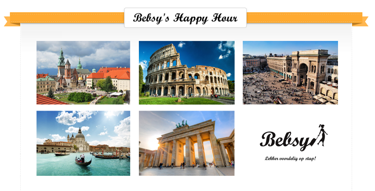 Bebsy's Happy Hour; voordelig reisjes boeken!