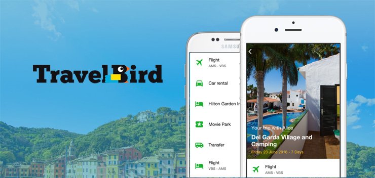 TravelBird smartphone app toont real-time reisinformatie