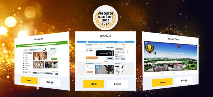 iBOOD voor 8e keer genomineerd voor Website van het Jaar