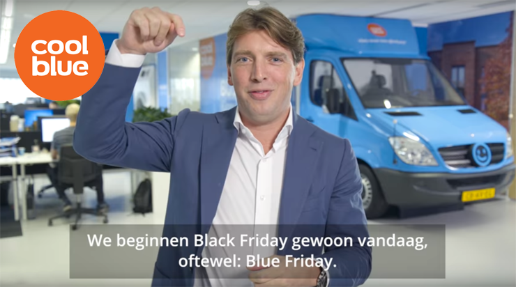 Coolblue alvast begonnen met eigen Blue Friday