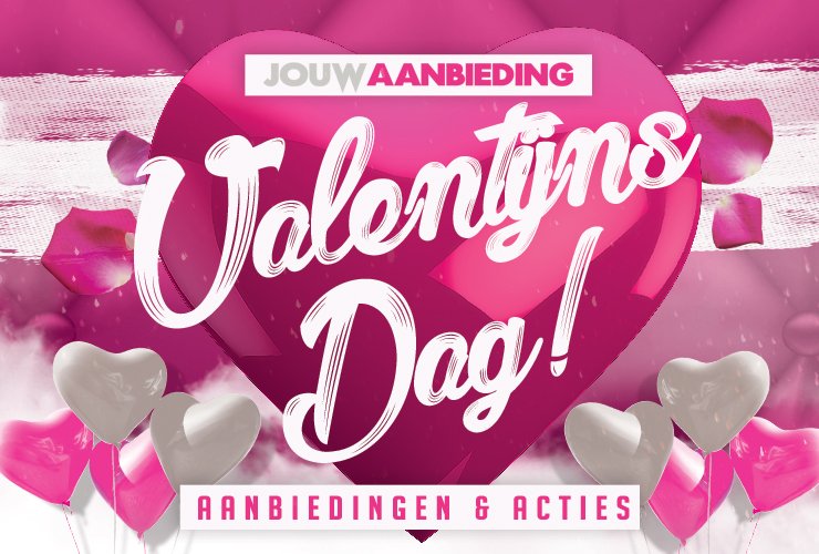 De leukste Valentijnsdag aanbiedingen voor 14 februari vind je op JouwAanbieding!