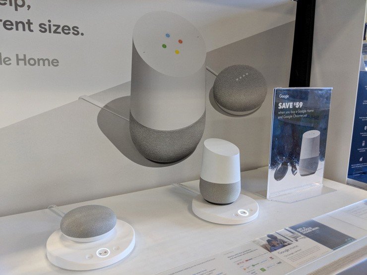 Google Home speakers