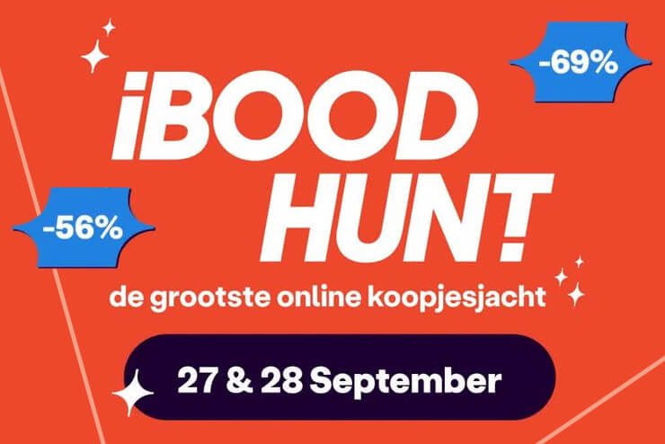 Dinsdag 27 september: iBOOD HUNT: 27 + 28 september 2022